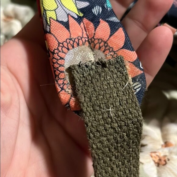 Lily Bloom Sunflower Peace Eco-Friendly Sling Crossbody Backpack Daypack Tote - Picture 7 of 8